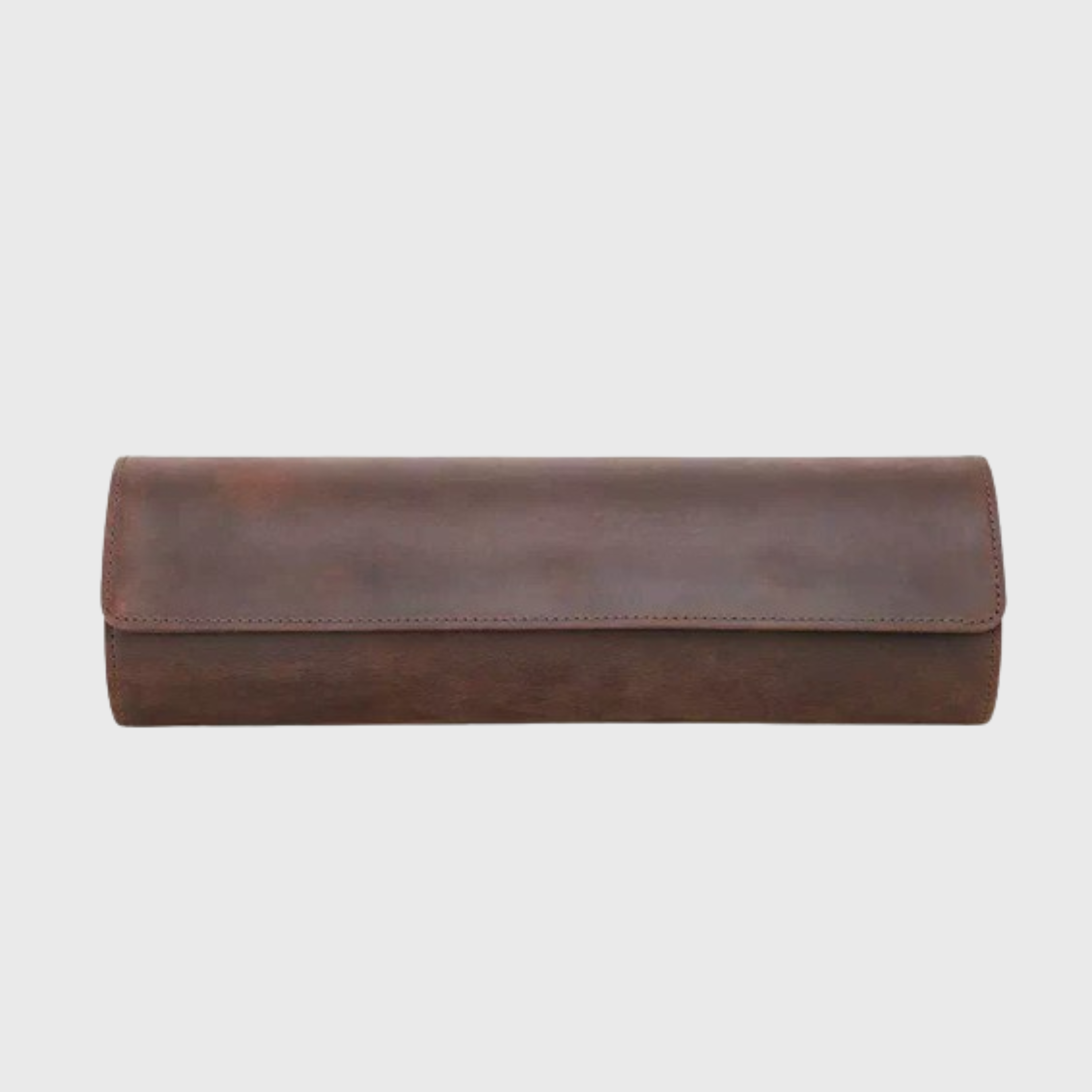 Leather watch roll caseWatch storage roll made of leather