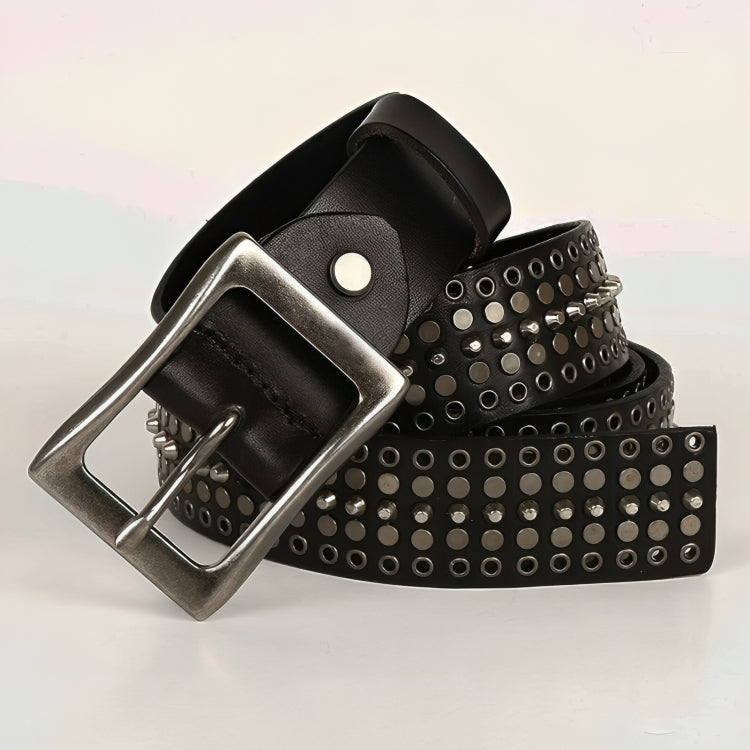 Studded Leather Belt For Women or Men, Ena Model