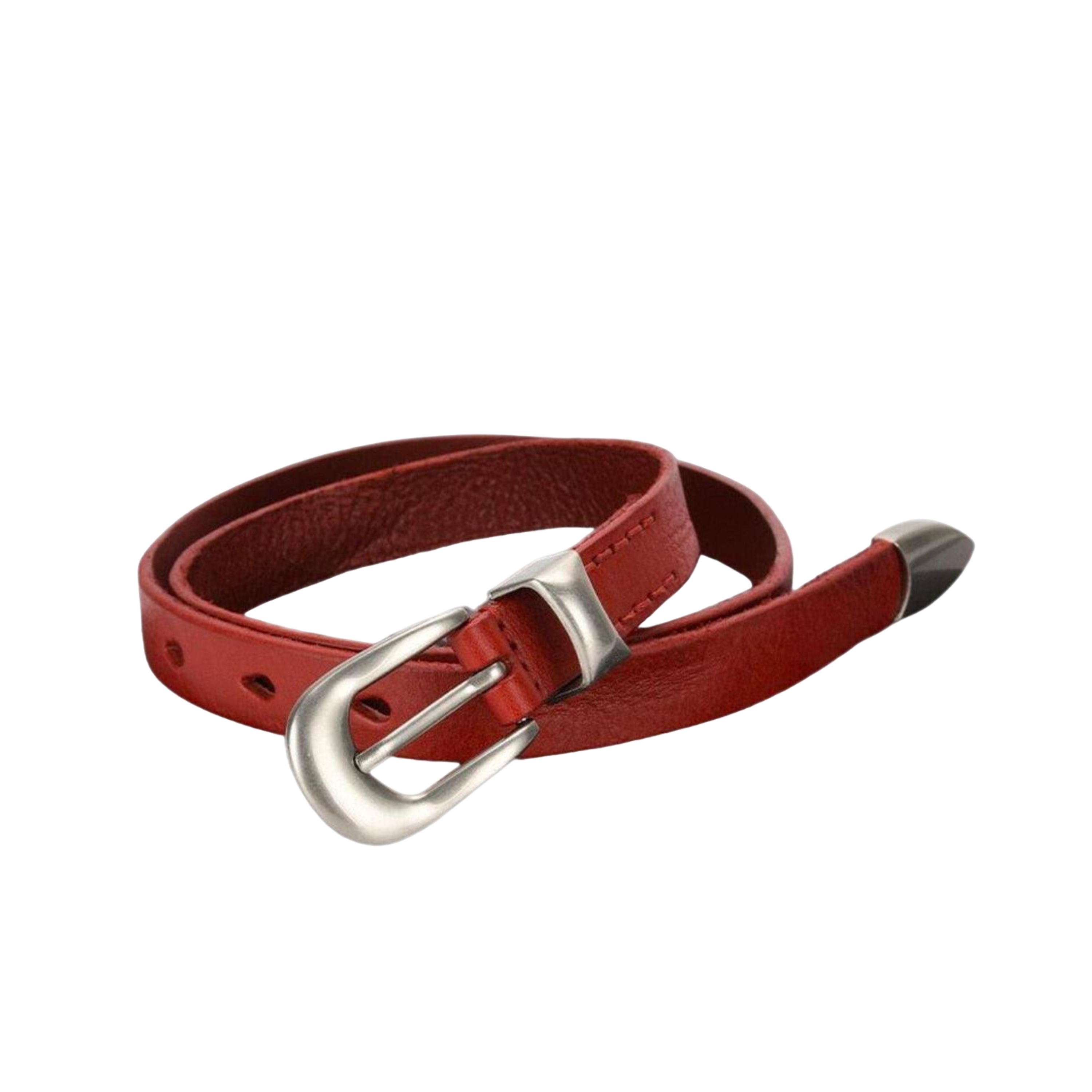 Vintage Thin Leather Belt For Women, Hisunia Model - Leather Purse Backpack