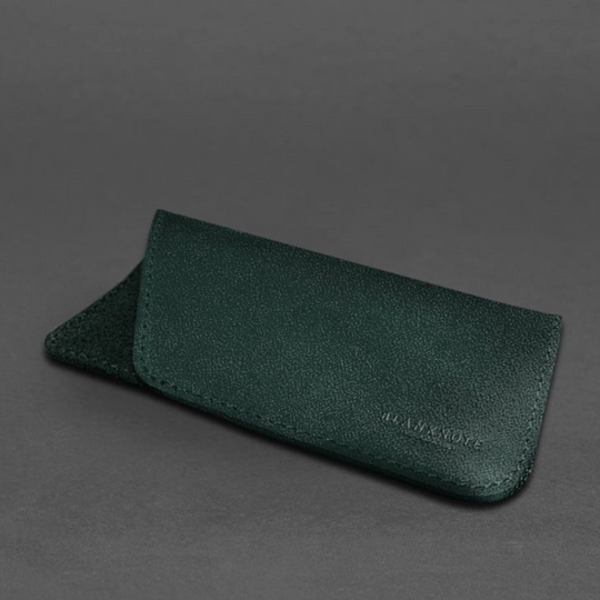 soft leather glasses pouch