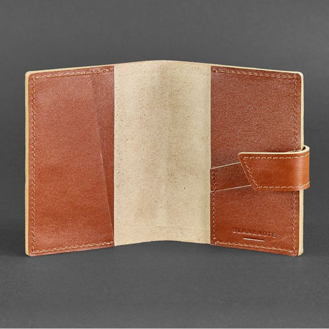 Slim leather passport cover for minimalist travelers