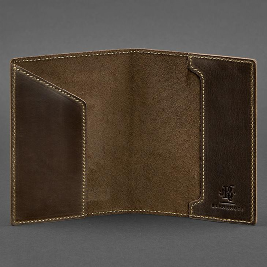 Vintage leather passport holder Germany