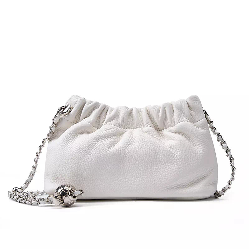 Designer leather underarm purse