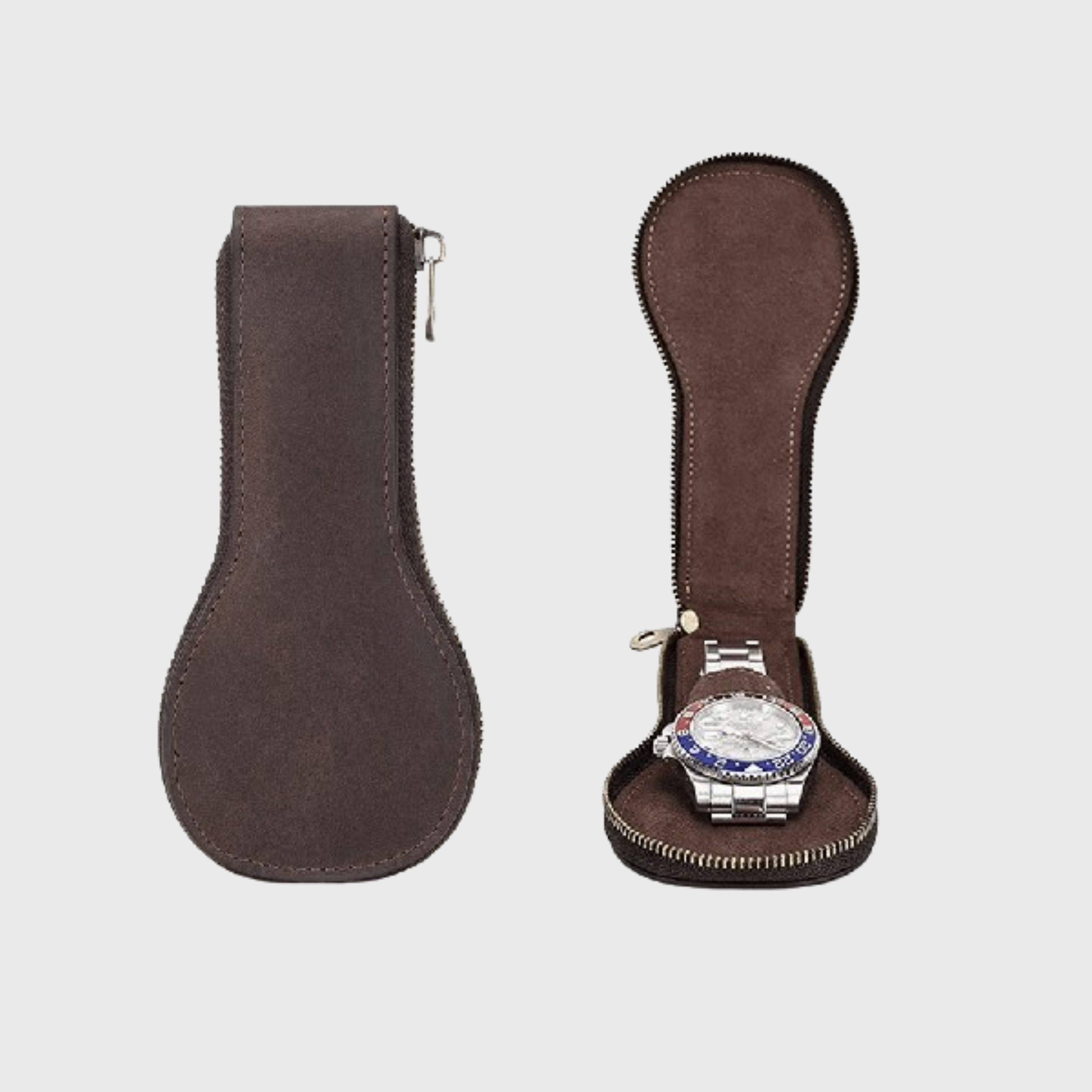 Chic leather watch storage pouch