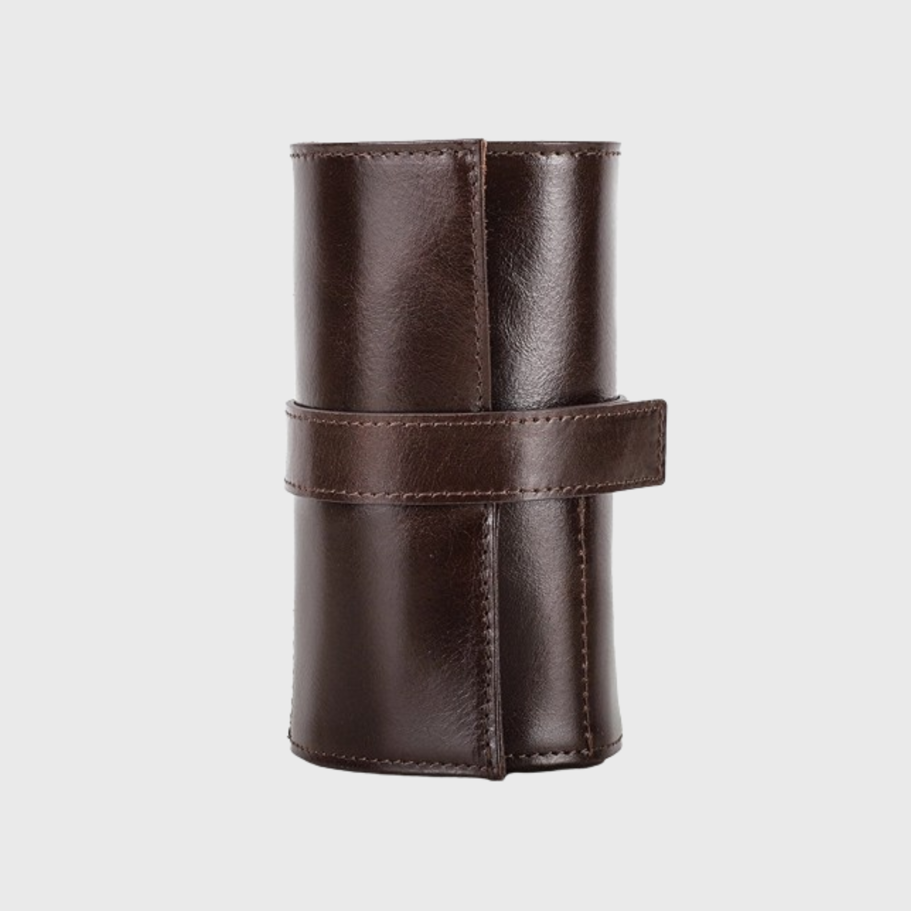Compact leather watch organizer