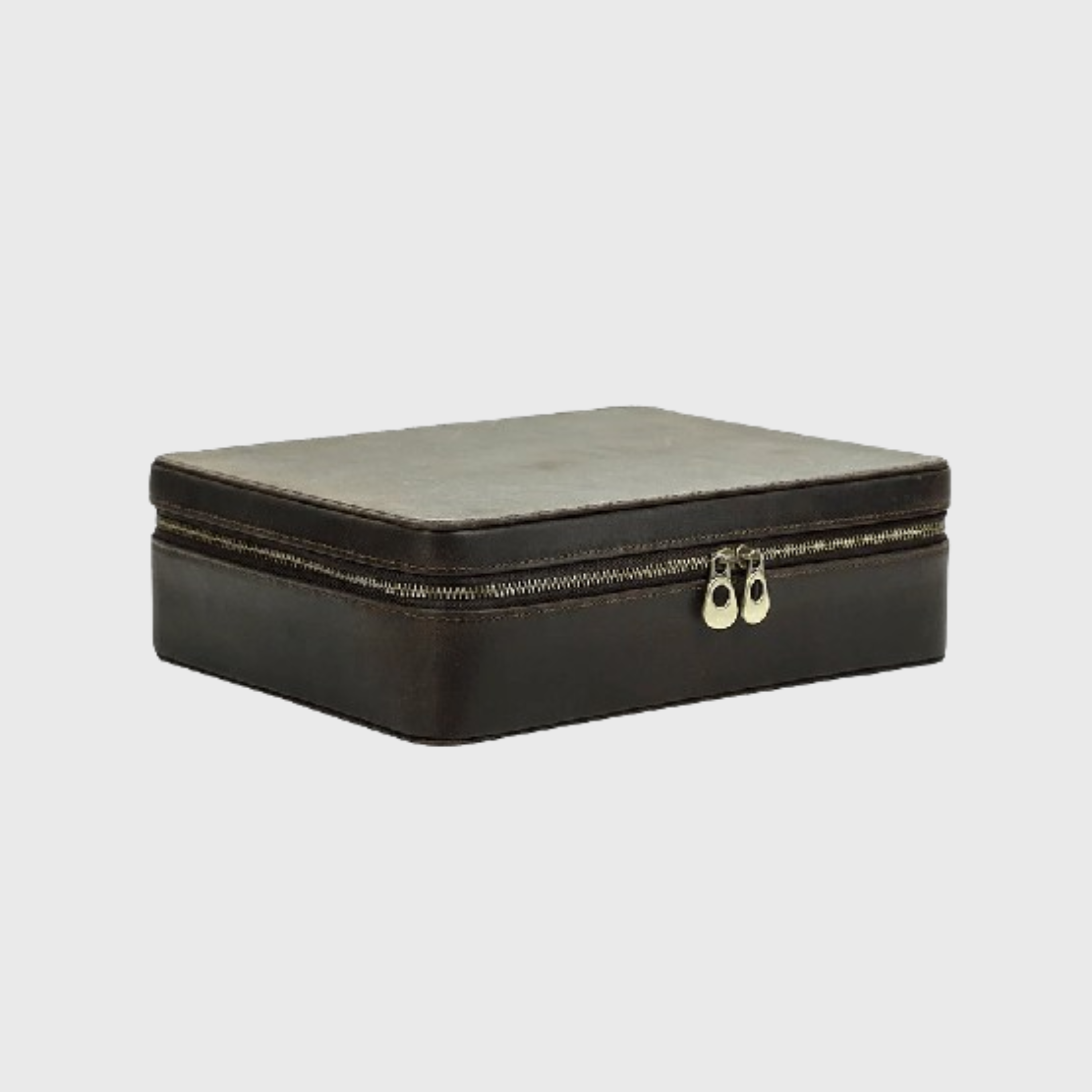 Deluxe leather watch carrying pouch
