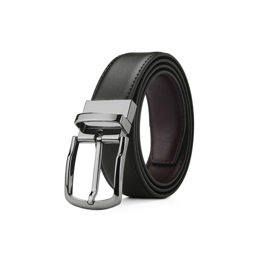 Reversible 2 In 1 Leather Suit Belt, Casual Model