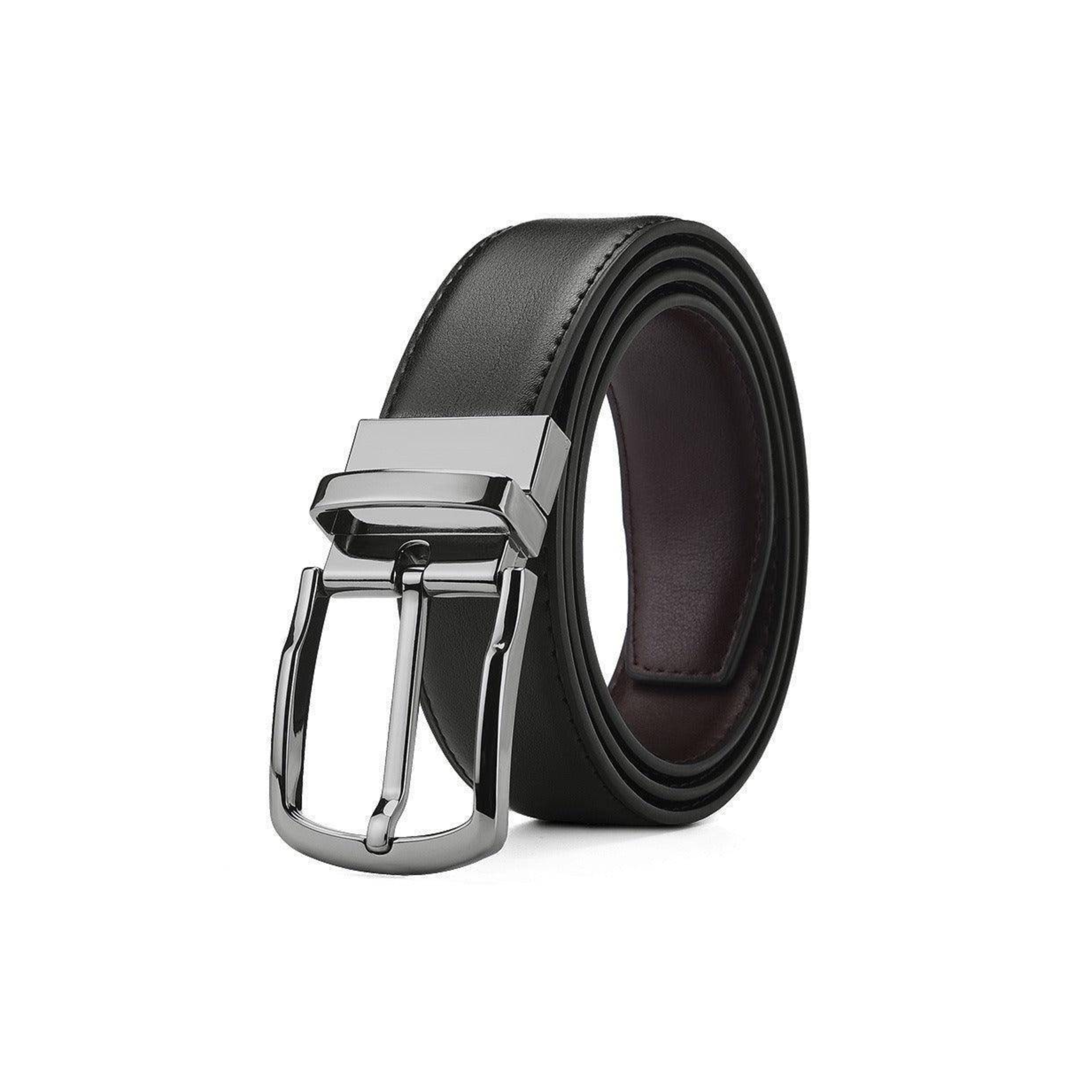 Reversible 2 In 1 Leather Suit Belt, Casual Model - Leather Purse Backpack