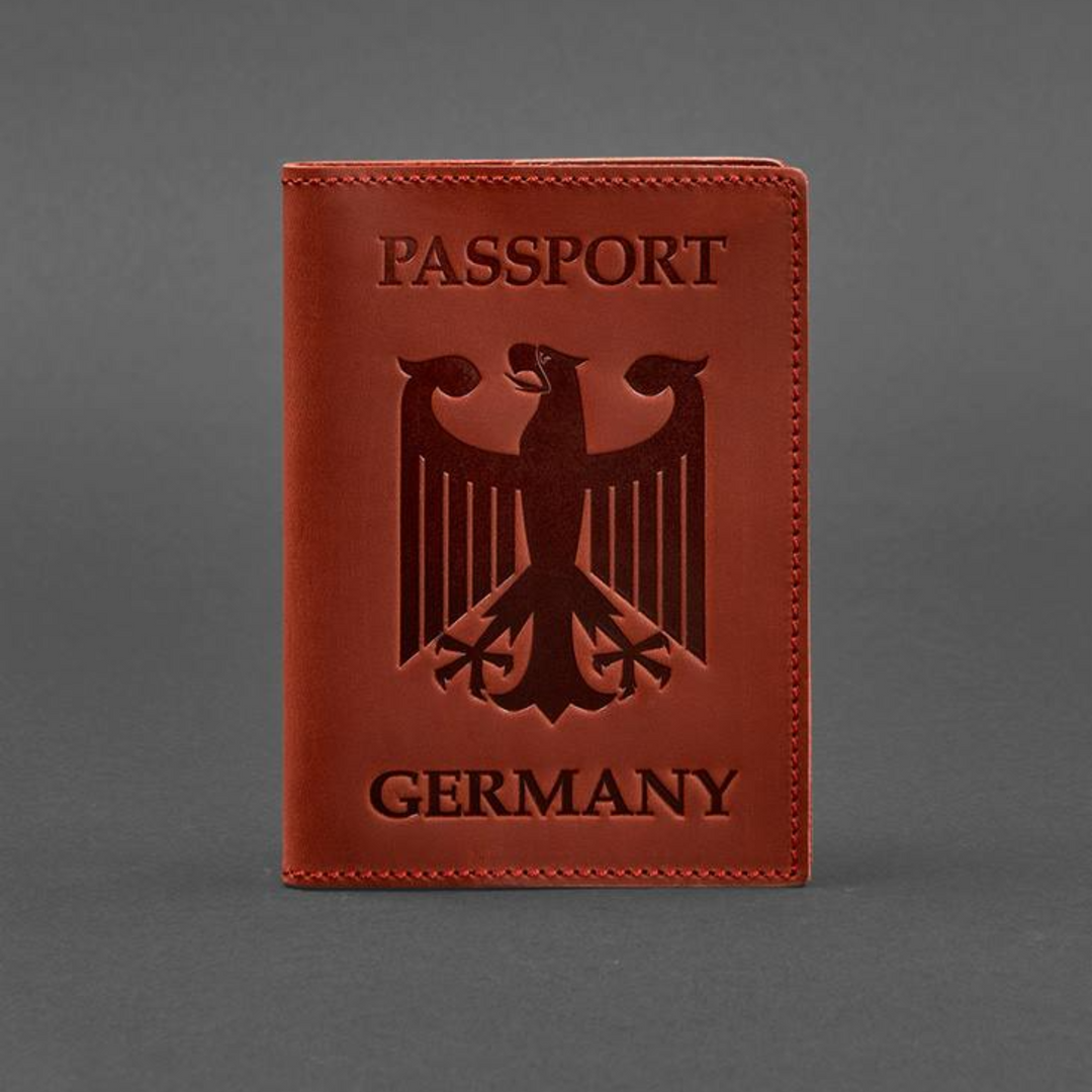 Unique passport cover with German emblem