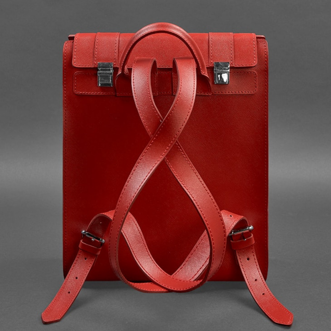 red mini backpack