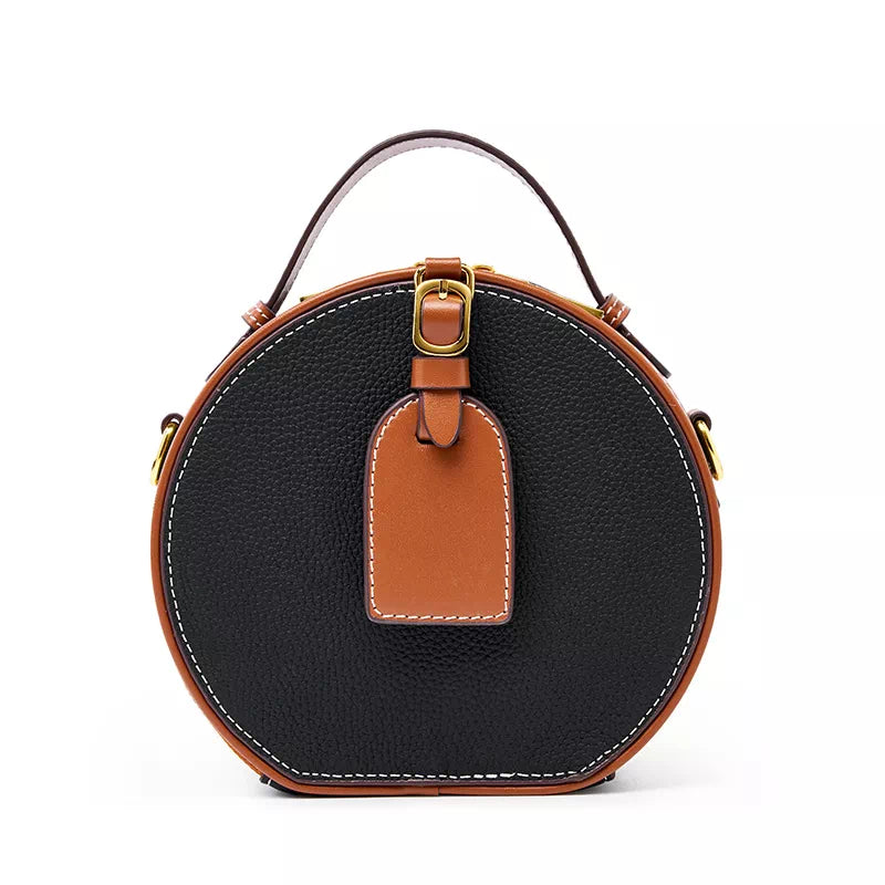 Lady's classic leather crossbody bag with top-notch craftsmanship