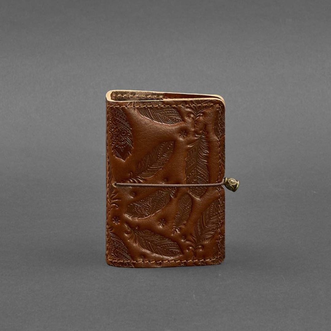 leather money clip card case