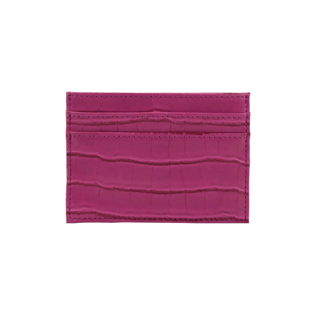 Luxury Card Holder in Italian Crocodile Leather - Leather Purse Backpack