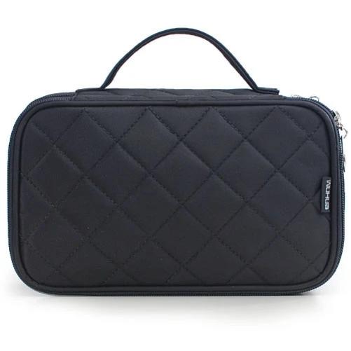 Travel-friendly nylon toiletry case suitable for men and women