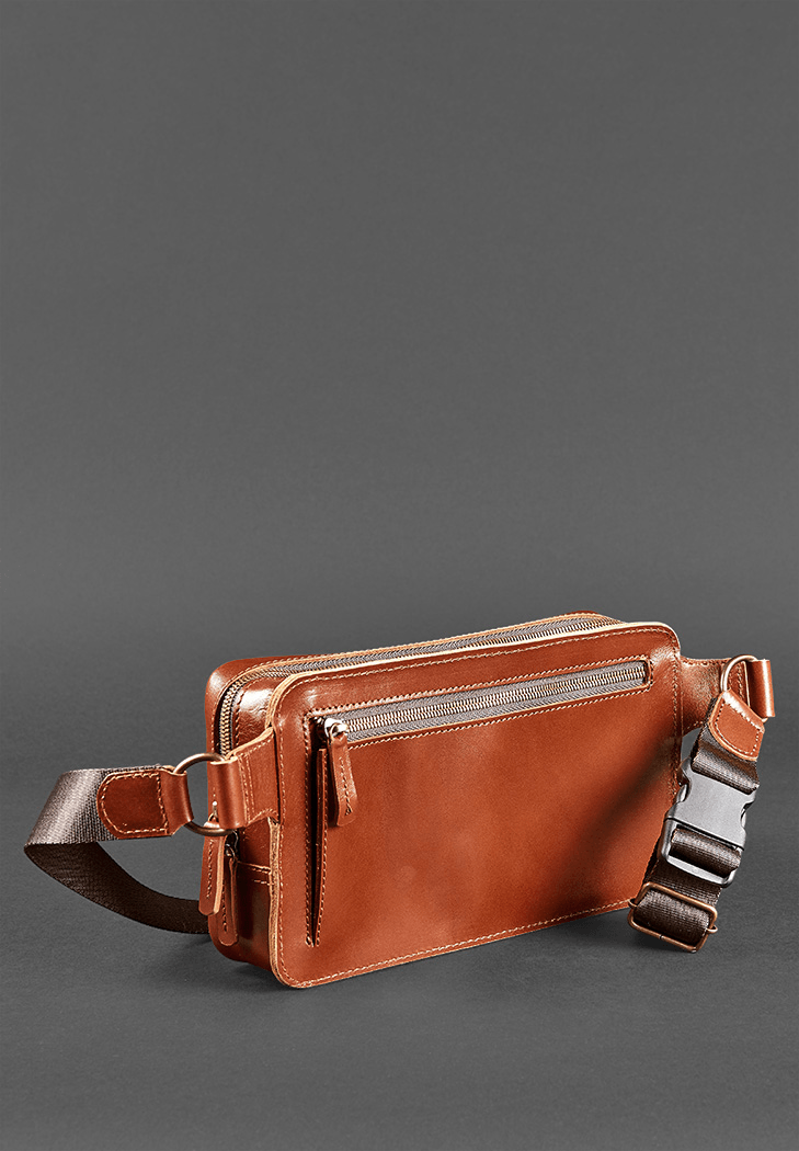 Luxury Handmade Soft Leather Sling Bag - Elegant Sling Bag - Leather Purse Backpack