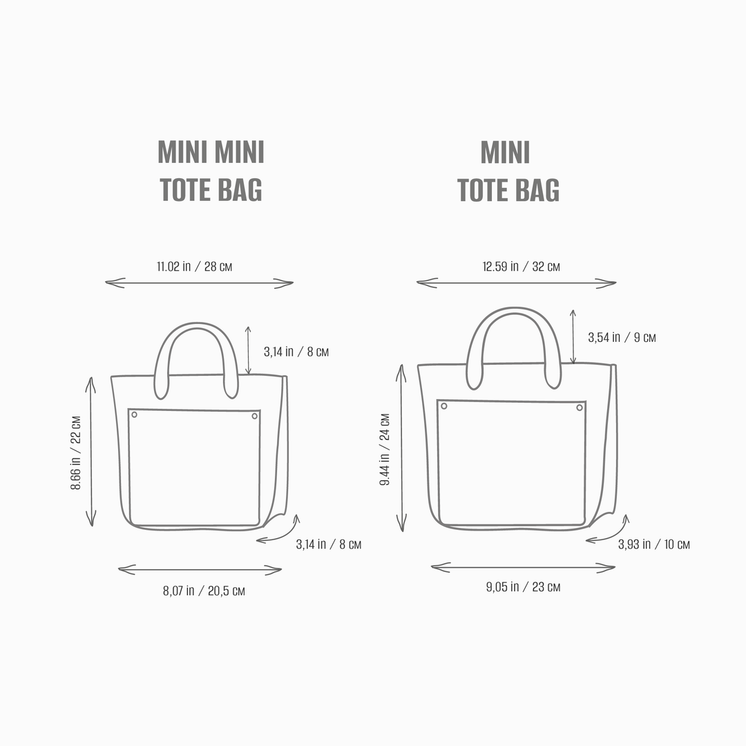 Gray/Blue double face leather mini tote bag - Leather Purse Backpack