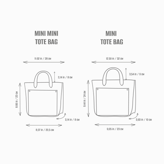 Gray/Blue double face leather mini tote bag - Leather Purse Backpack