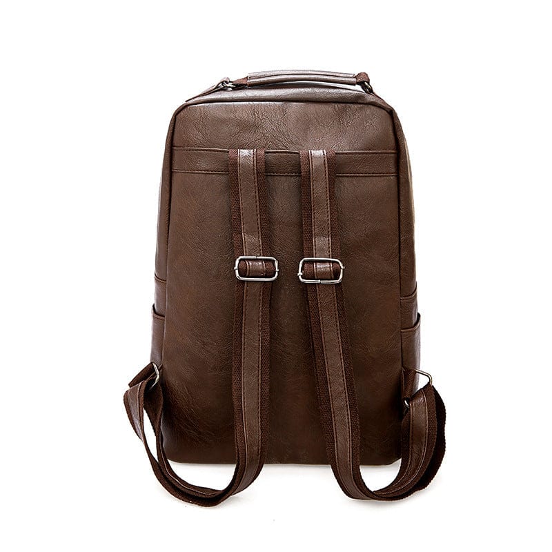 Unisex vintage-inspired leather backpack for a timeless look