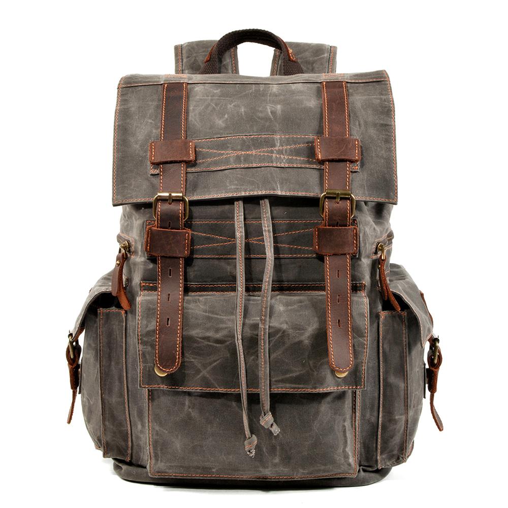 Versatile Canvas Drawstring Rucksack – Durable for Everyday Use - Leather Purse Backpack