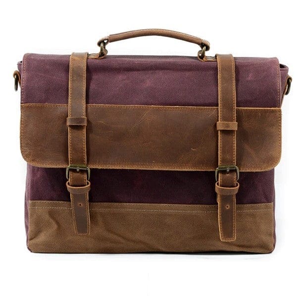 Elegant and functional vintage waxed canvas messenger for men and women
