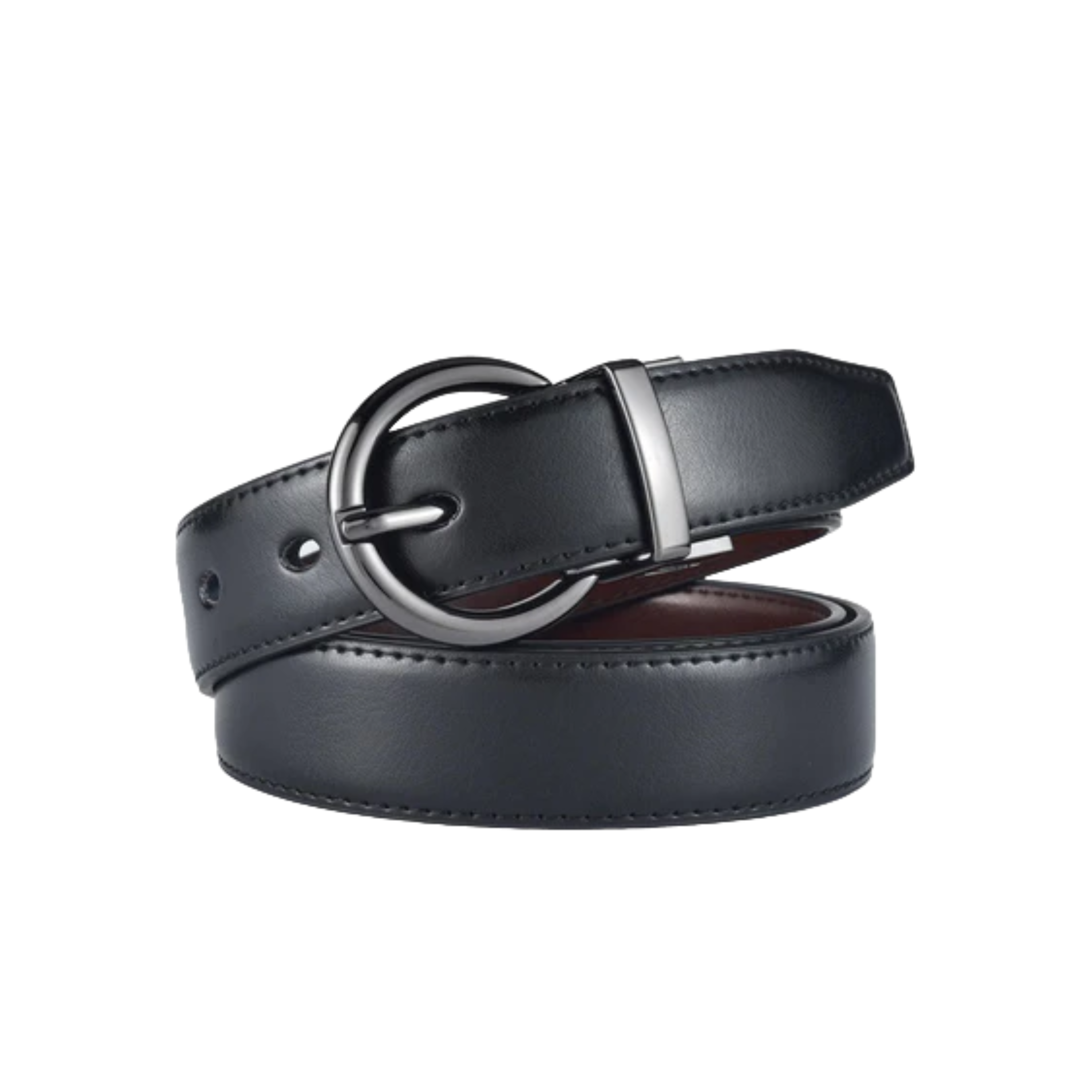 Reversible 2 in 1 Leather Belt For Women, Romane Model - Leather Purse Backpack