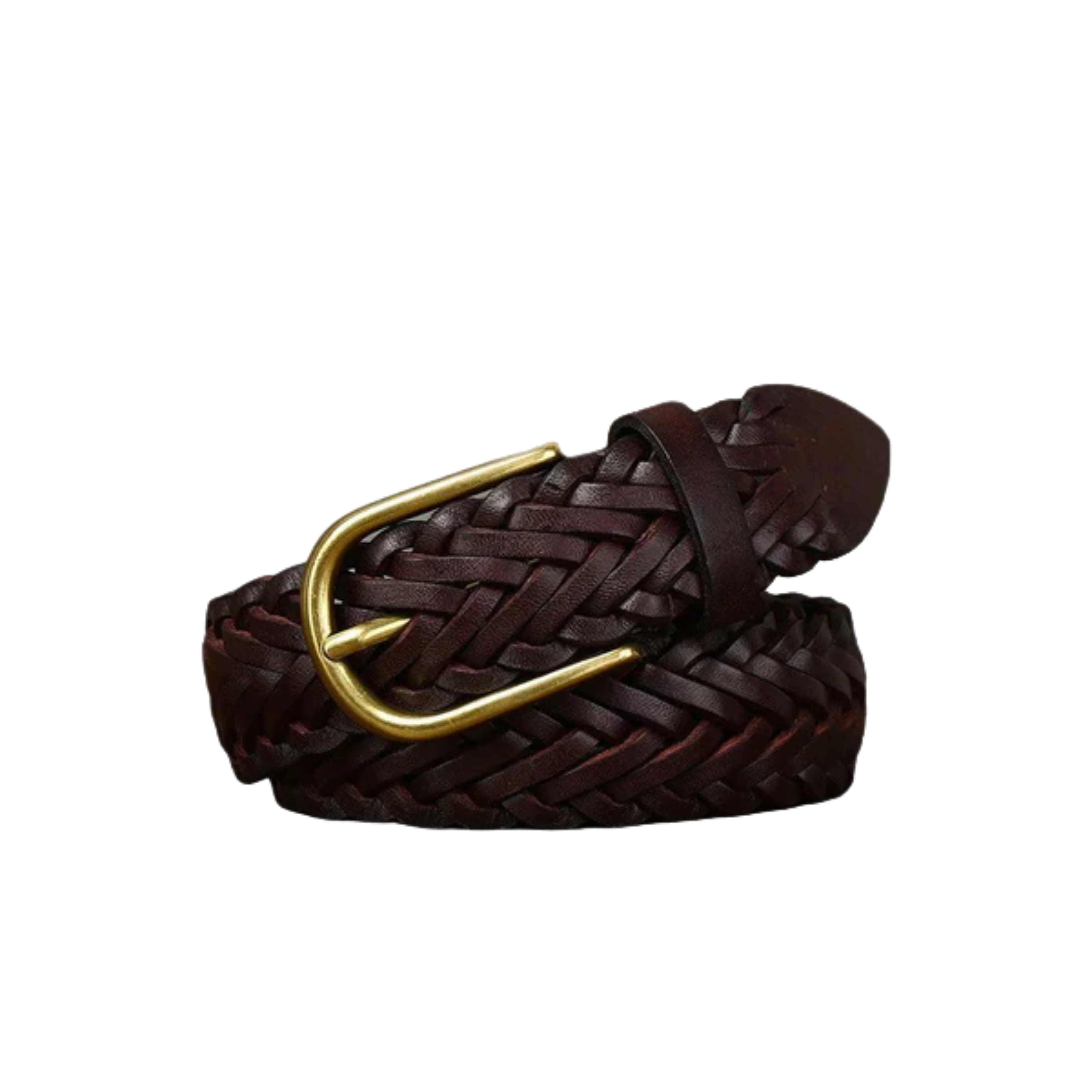 Elegant Braided Leather Belt For Women, Halina Model - Leather Purse Backpack