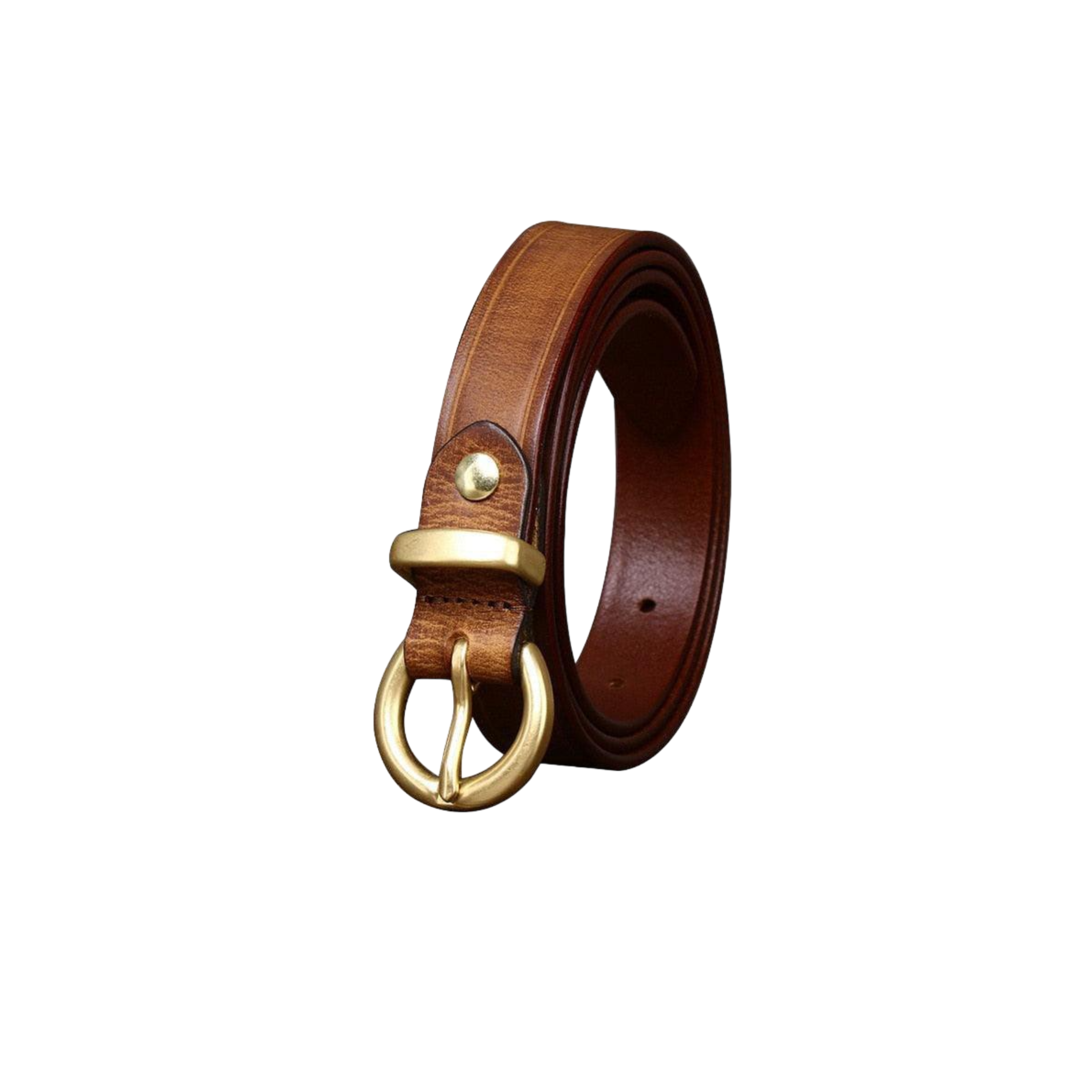 Elegant Formal Leather Belt For Women, Taria Model - Leather Purse Backpack