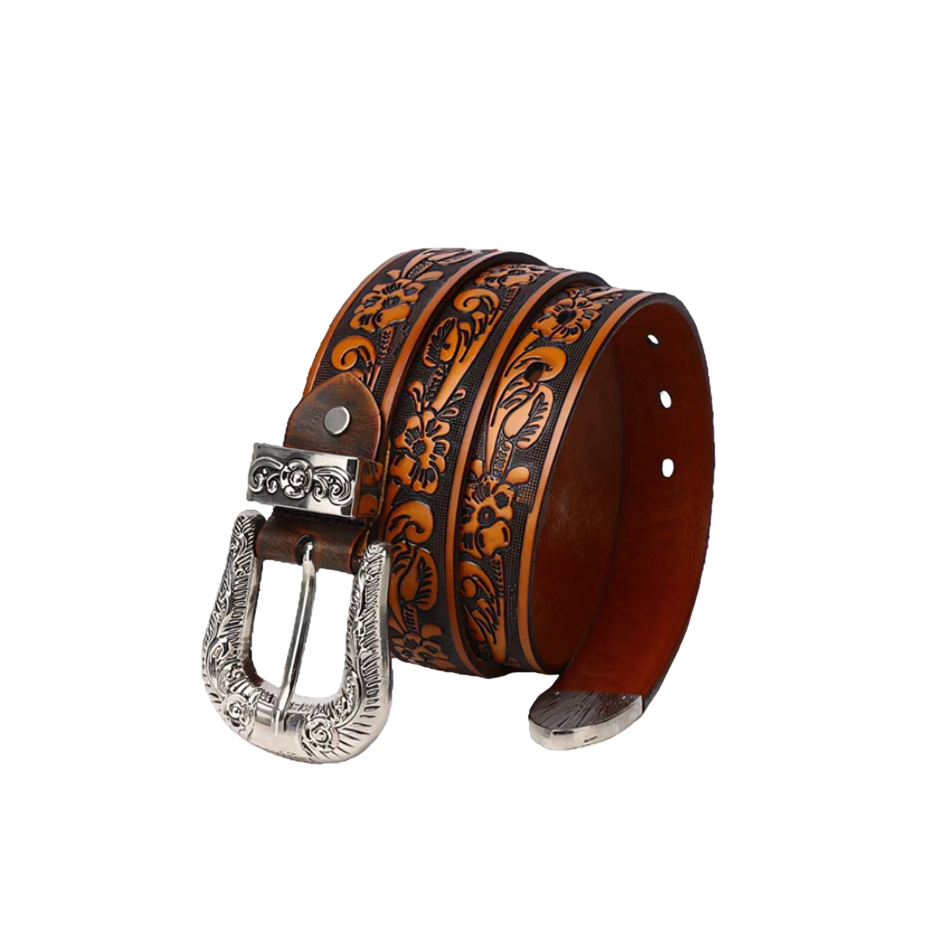 Unique Western Leather Belt For Women, Yatokya Model - Leather Purse Backpack