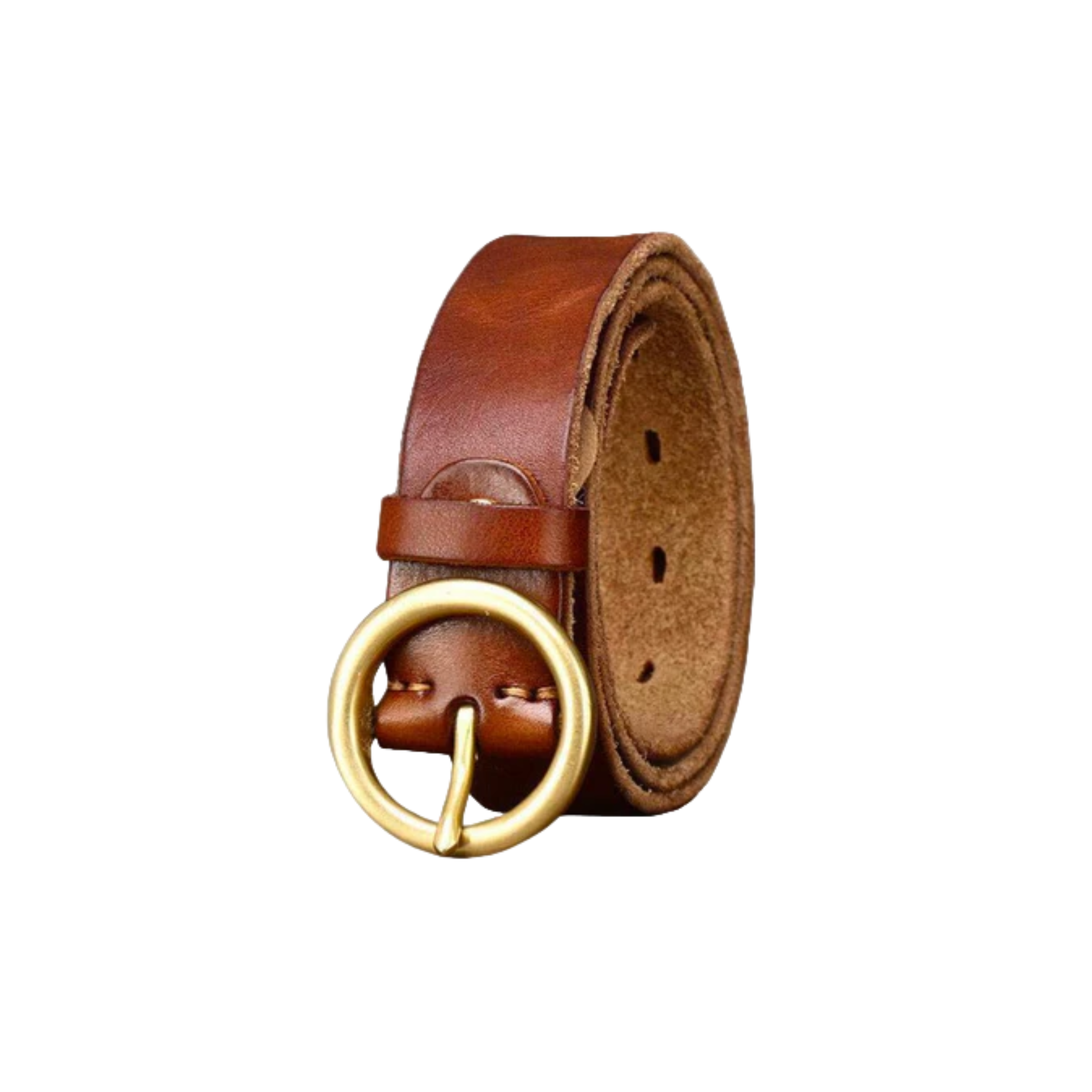 Sophisticated Leather Belt For Women, Hasti Model - Leather Purse Backpack