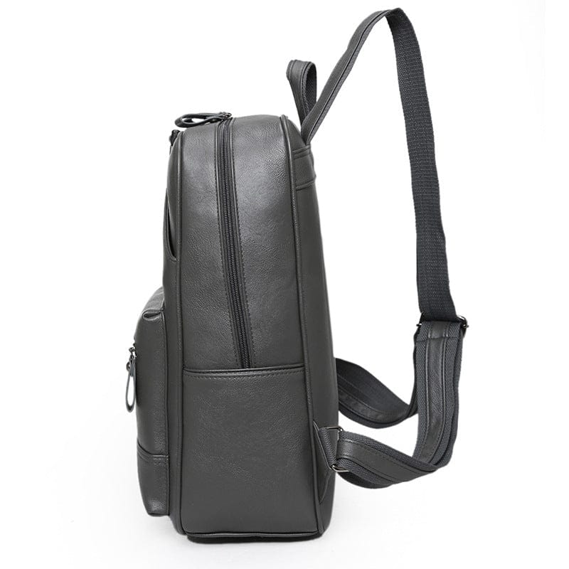 Elegant and exclusive leather backpack with a modern aesthetic