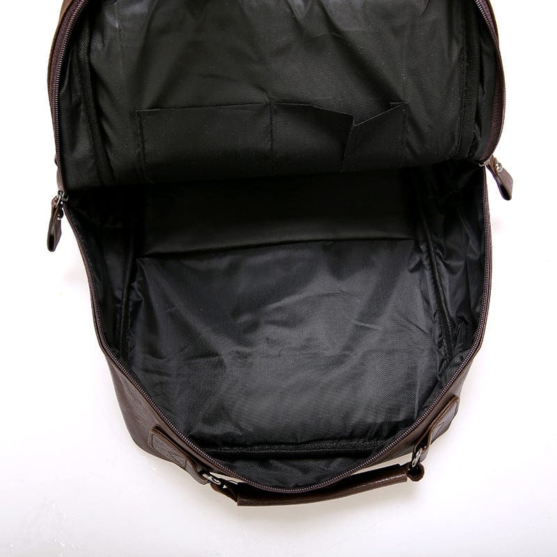 Men's and women's unisex classic vintage leather backpack