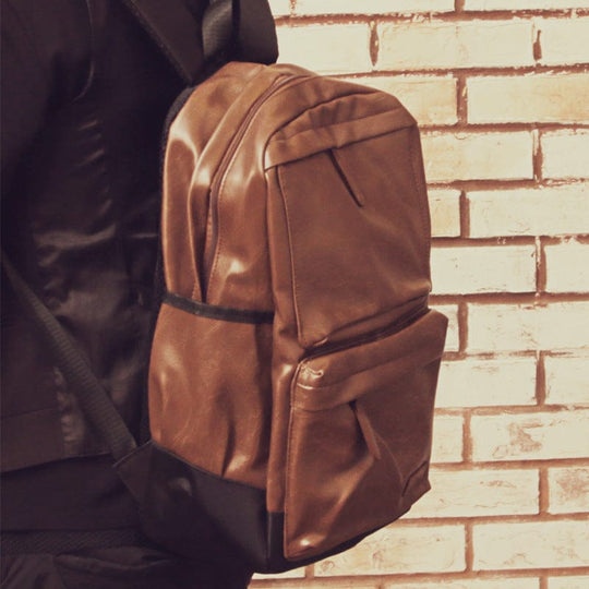 Exclusive unisex leather backpack in a stylish and upscale design