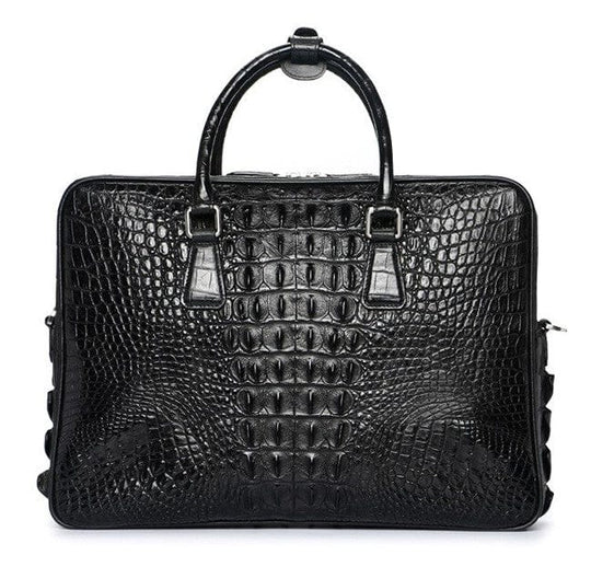 Handmade Genuine Leather Men's Business Briefcase / 14" Laptop Bag - Leather Purse Backpack