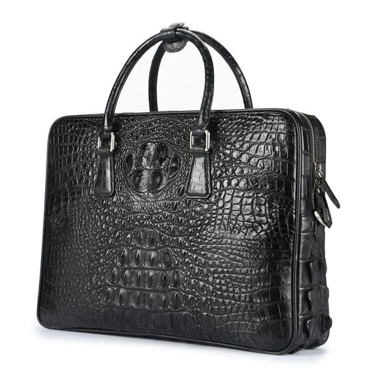 Handmade Genuine Leather Men's Business Briefcase / 14" Laptop Bag - Leather Purse Backpack