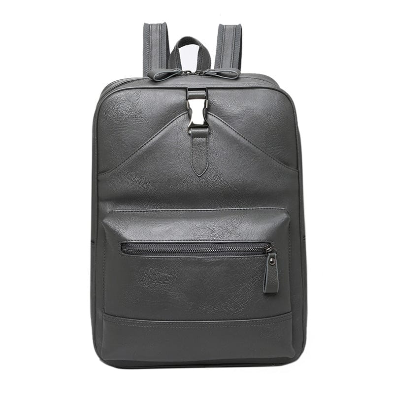 contemporary leather backpacks Modern Exclusive Design Leather Backpack Gray