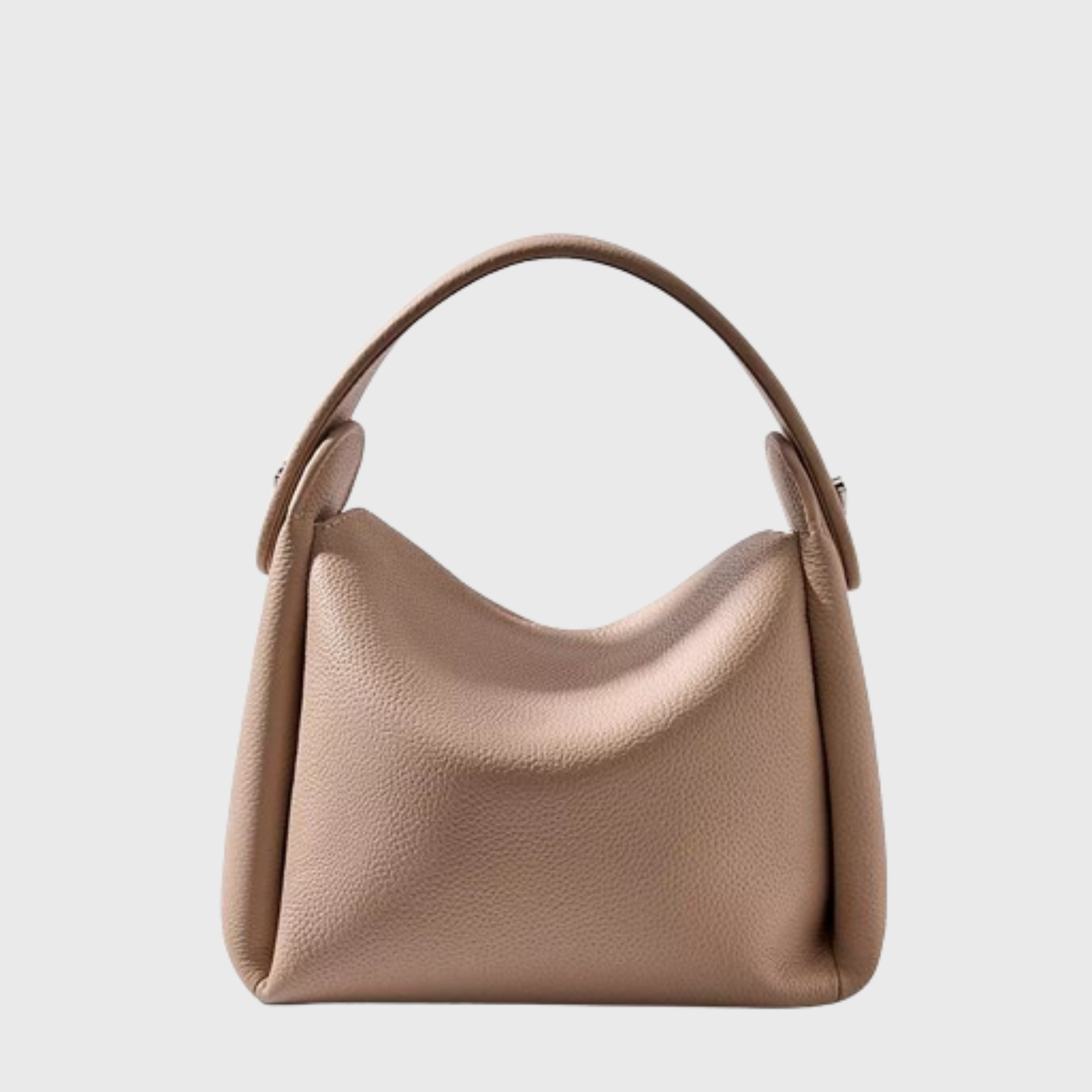 Classic design leather crossbody bag with top handle