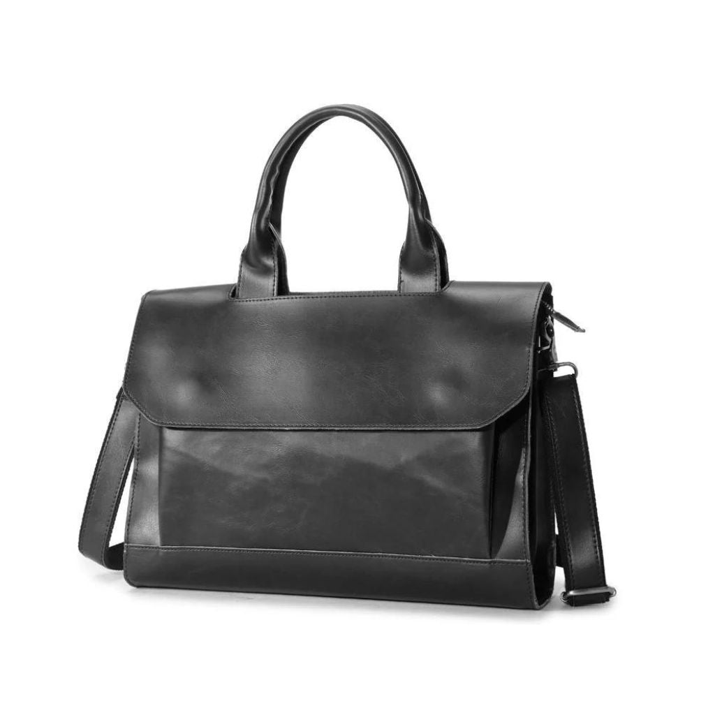 Elegant and luxurious vegan leather messenger purse