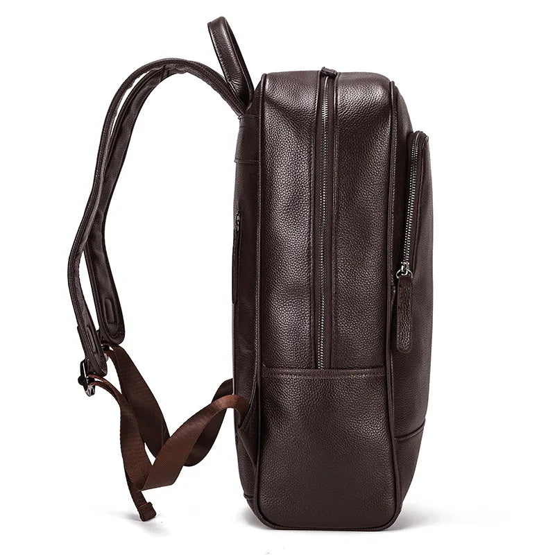 Men’s Leather Backpack, Large Laptop Travel Designer Daypack