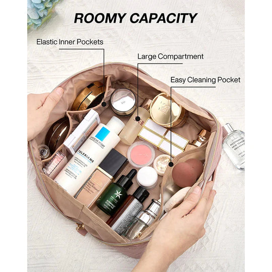 Waterproof toiletry organizer with ample space for cosmetics