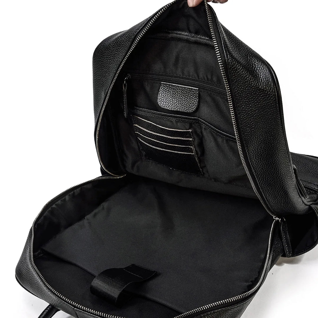 Men’s Leather Backpack, Large Laptop Travel Designer Daypack