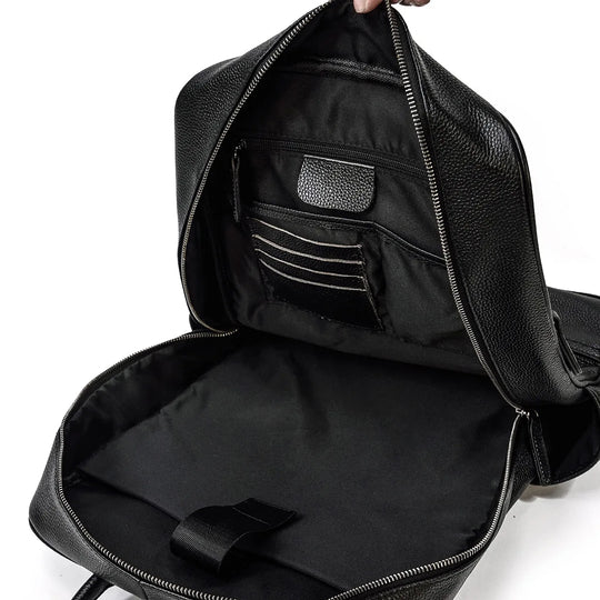 Men’s Leather Backpack, Large Laptop Travel Designer Daypack
