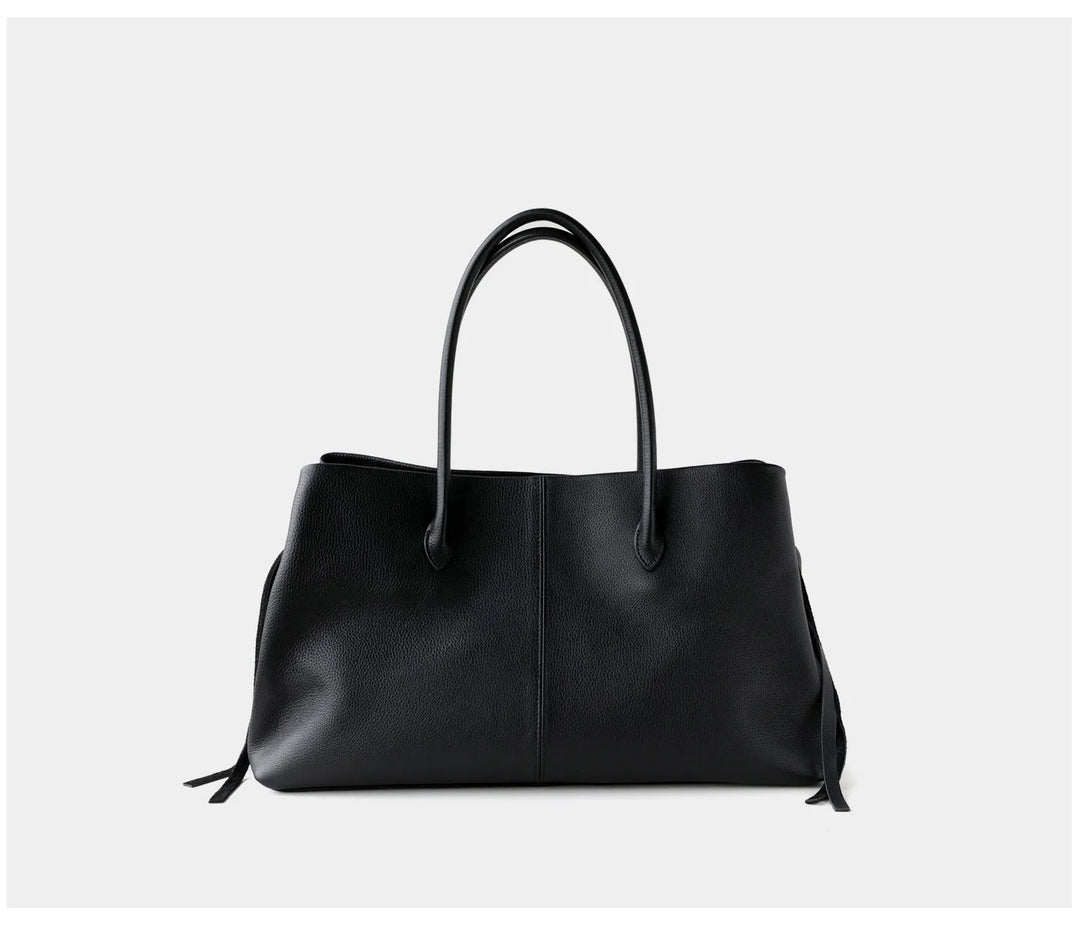 Women’s Genuine Leather Tote Bag, Vintage Luxury Designer Handbag