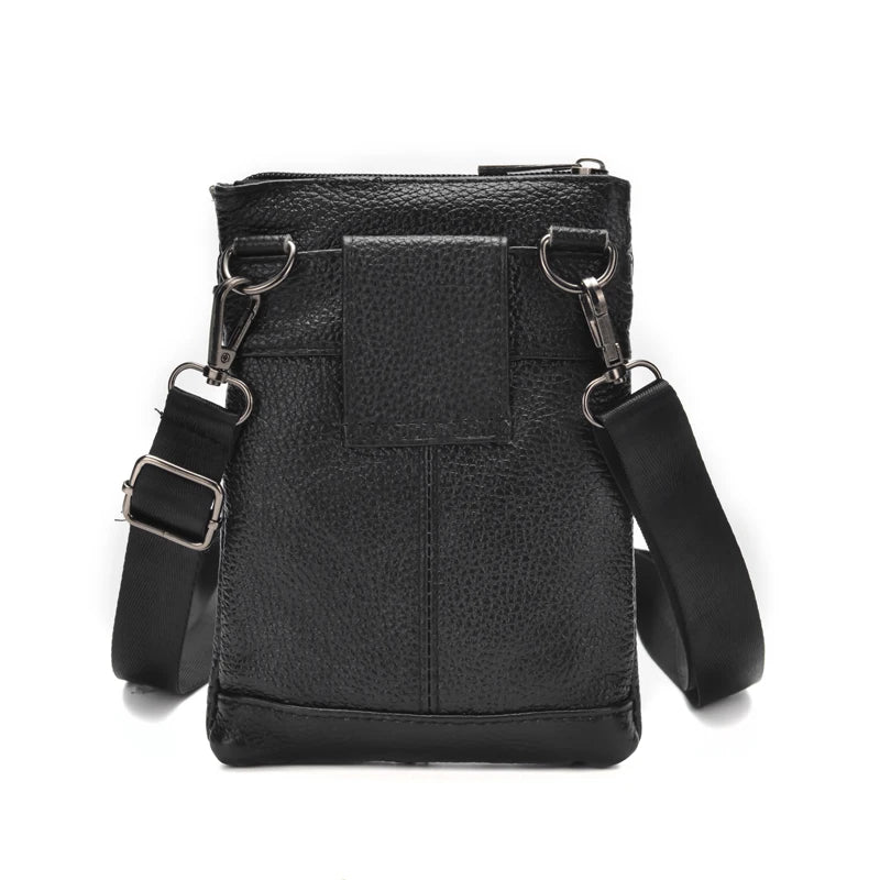 Men’s Genuine Leather Crossbody Bag, Business Messenger