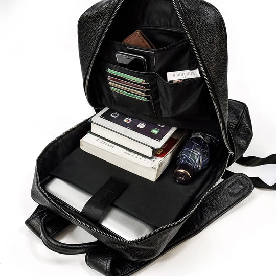 Men’s Leather Backpack, Large Laptop Travel Designer Daypack