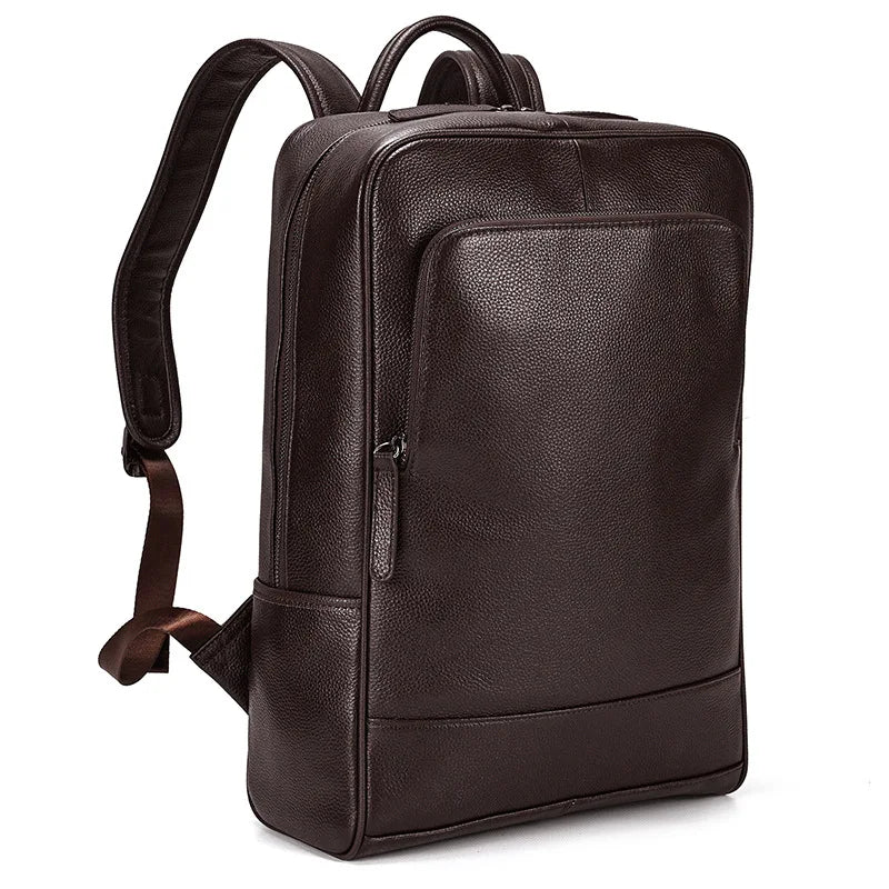Men’s Leather Backpack, Large Laptop Travel Designer Daypack