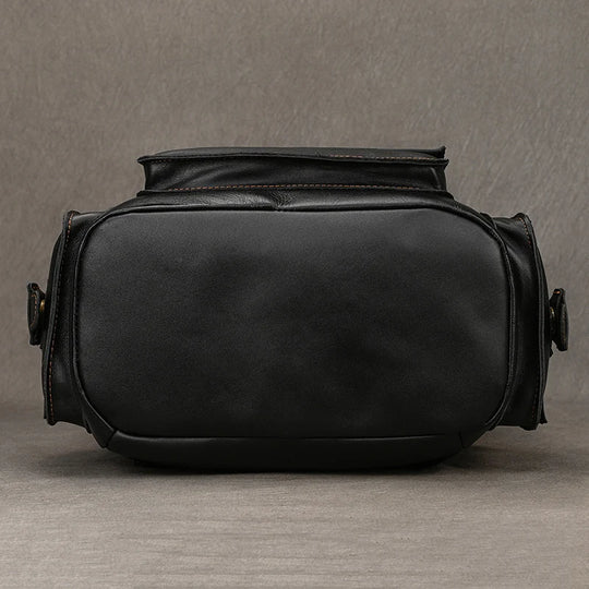 Men’s Genuine Leather Backpack, 17" Laptop Large Travel Bag