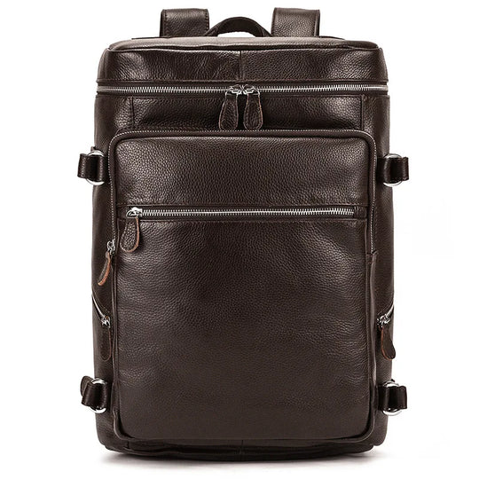 Men’s Leather Backpack, Large Laptop Travel Designer Daypack