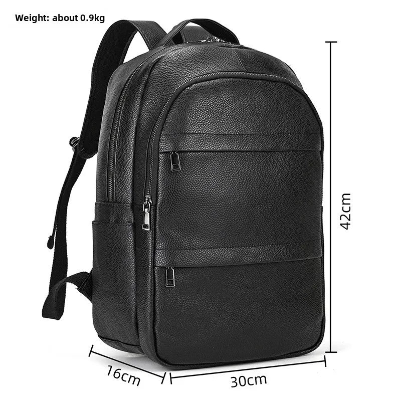 Men’s Leather Backpack, Large Laptop Travel Designer Daypack