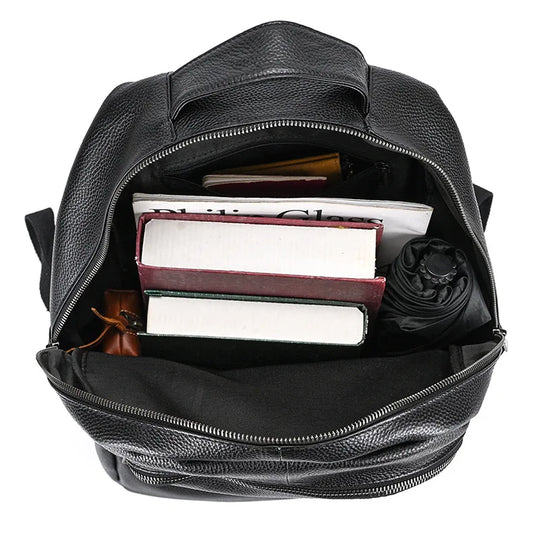 Men’s Leather Backpack, Large Laptop Travel Designer Daypack
