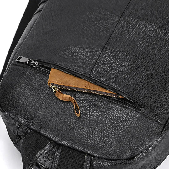 Men’s Leather Backpack, Large Laptop Travel Designer Daypack